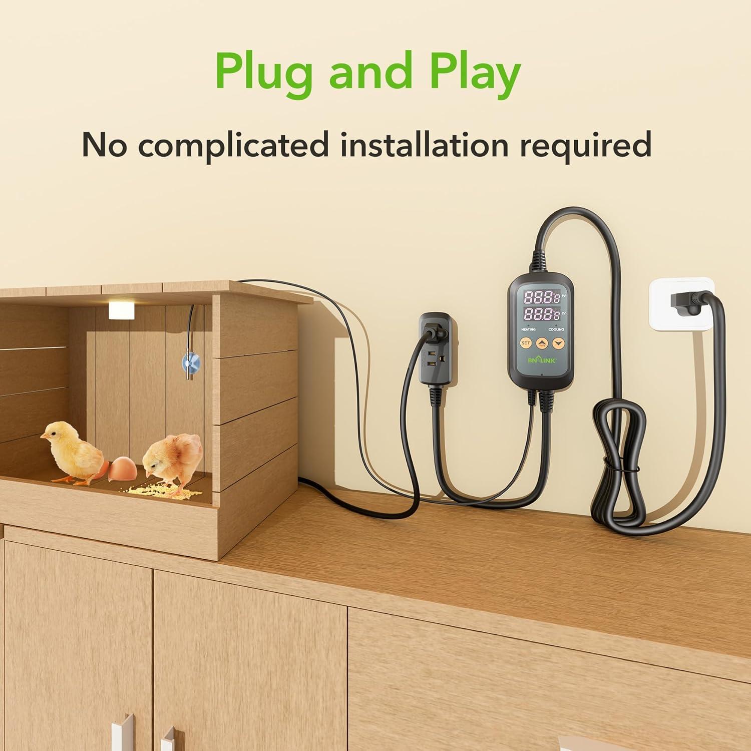 Controlador de Temperatura Digital BN-LINK 2 Etapas 0-110°C