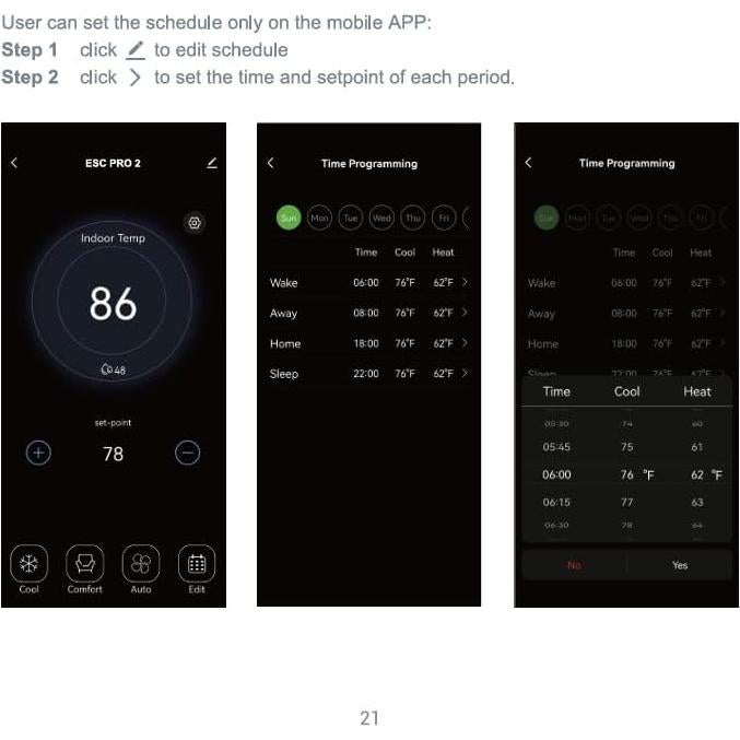 Termostato Inteligente ESC PRO 2 Wi-Fi Programable 24V