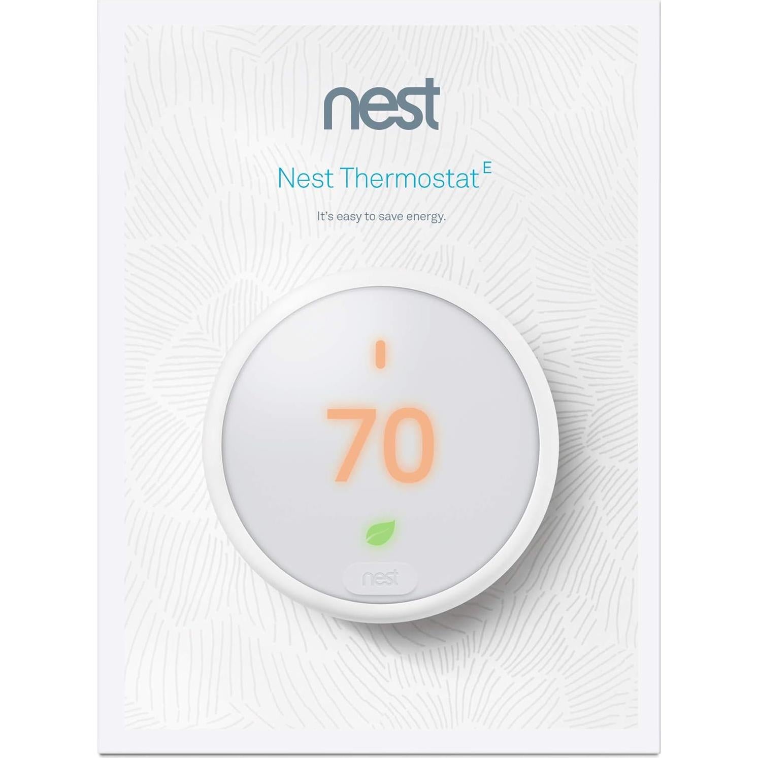 Termostato Inteligente Nest E Blanco Programable Wi-Fi 24V