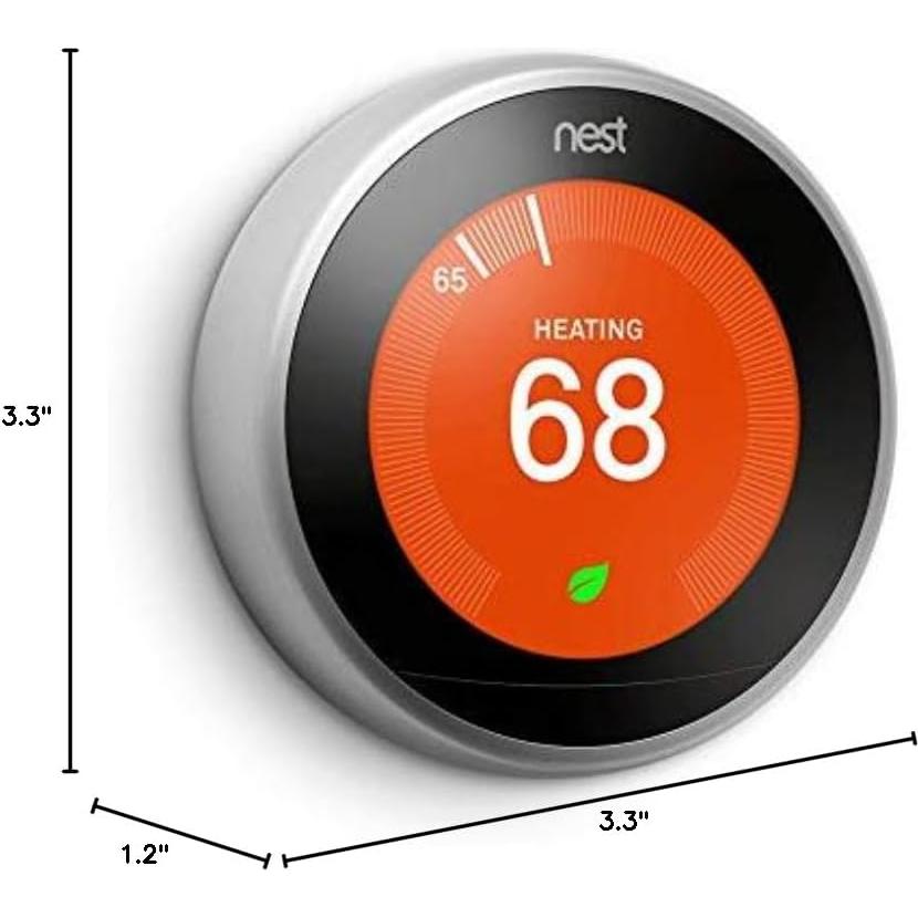 Termostato Inteligente Google Nest 3ra Generación Acero Inoxidable