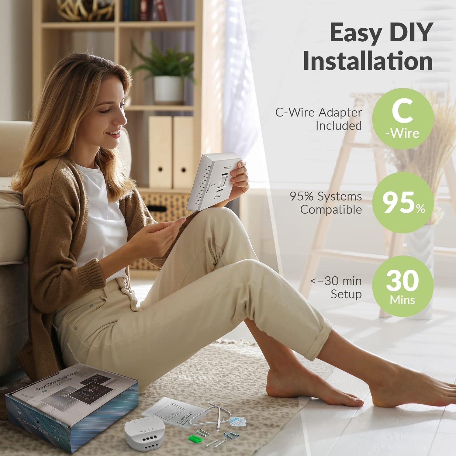 Termostato Inteligente NBONEBS BHP-8000n WiFi Programable