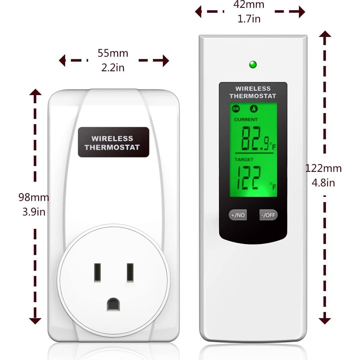 Enchufe Termostático Inalámbrico HYCENCY con Control Remoto
