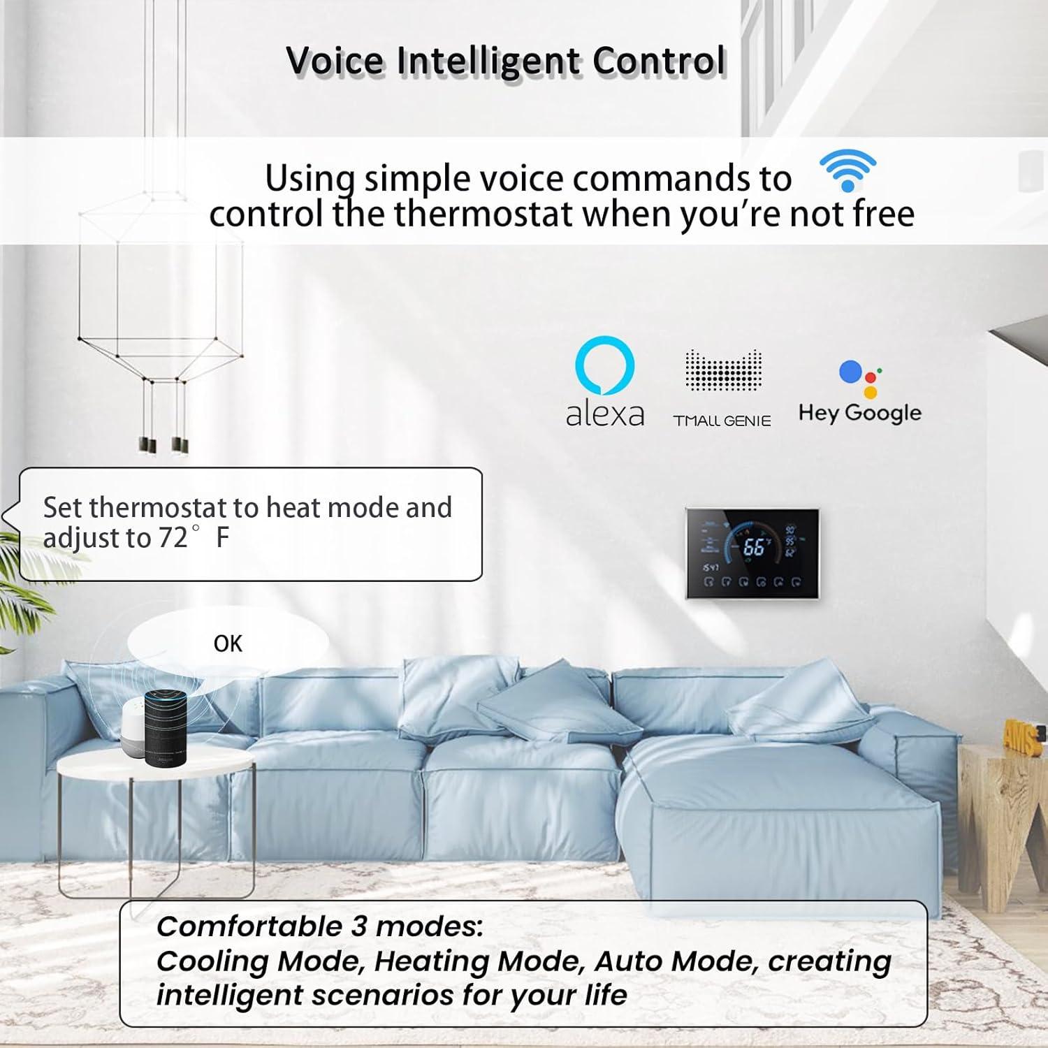Termostato Inteligente Bestechy BHP-8000LW WiFi Programable