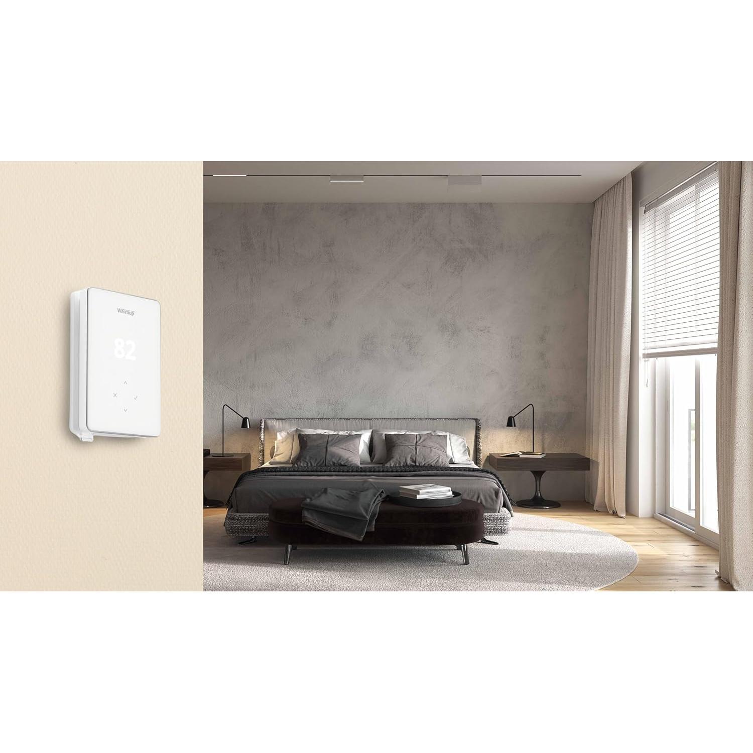 Termostato WiFi Warmup Terra TRA-04-WH-LC Control Eléctrico