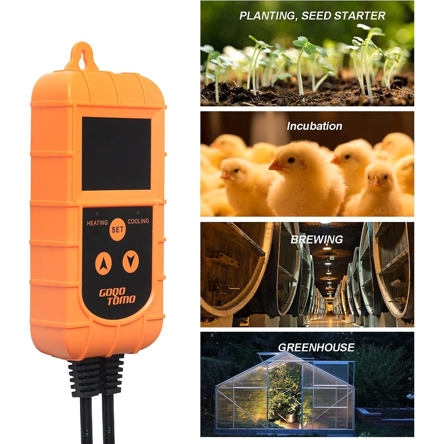Controlador de Temperatura GOQOTOMO TC1 para Calefacción y Refrigeración
