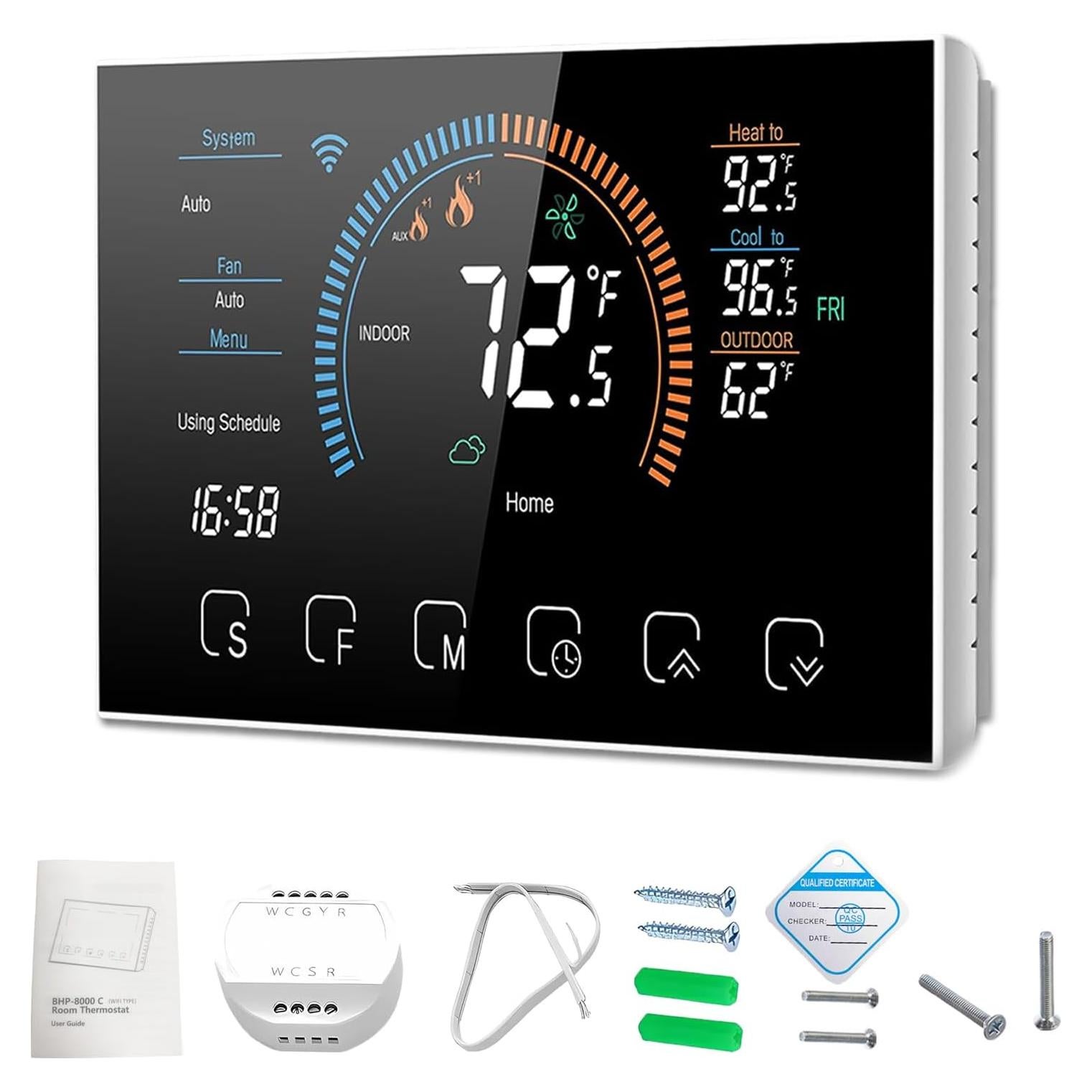 Termostato Programable WiFi Bestechy para Bomba de Calor