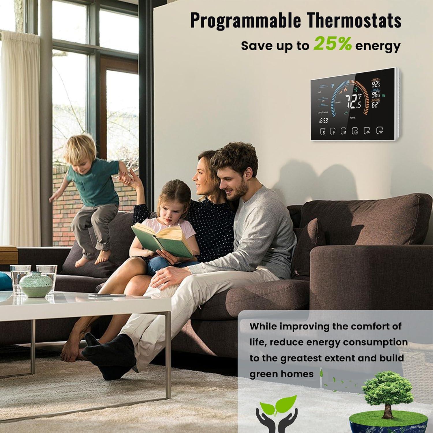 Termostato Programable WiFi Bestechy para Bomba de Calor