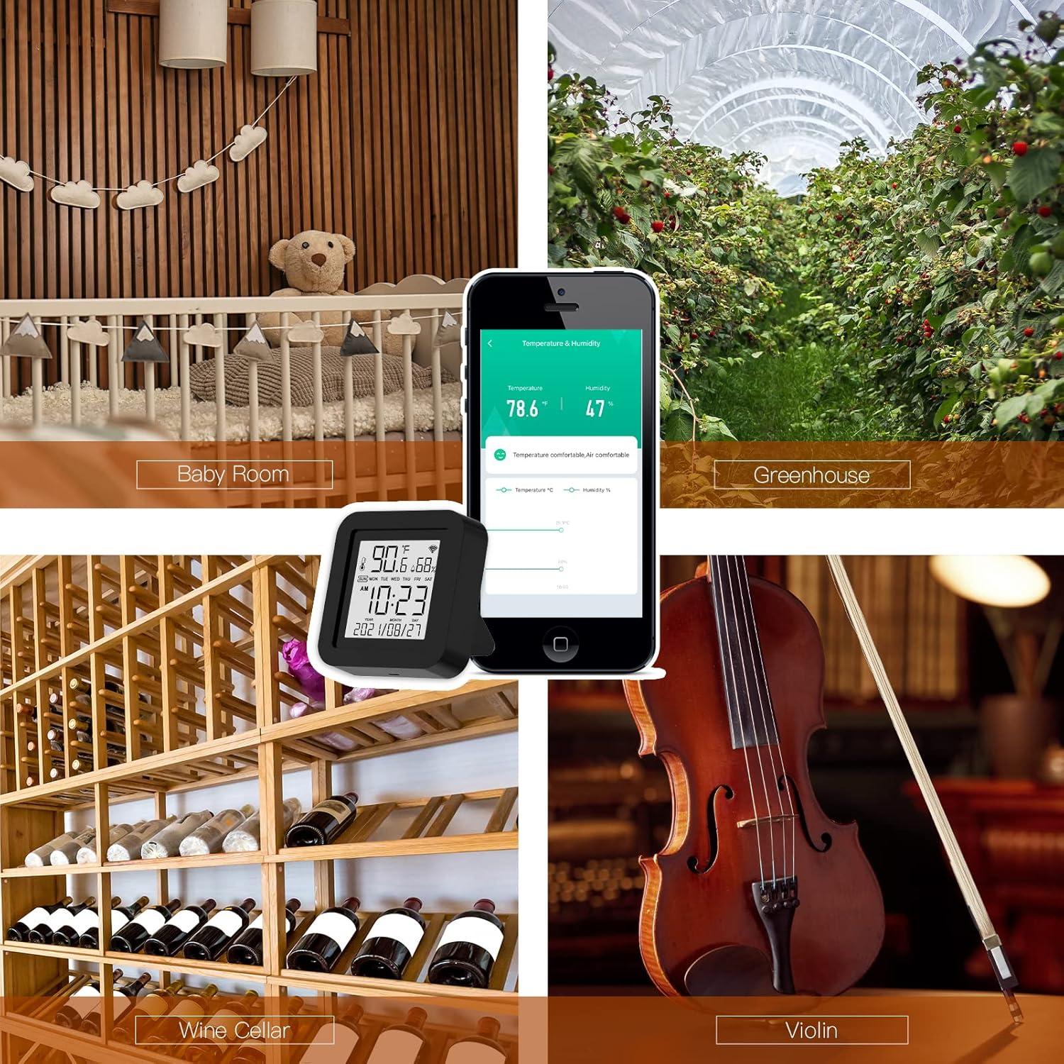Monitor de Temperatura y Humedad MOES WiFi Control Remoto