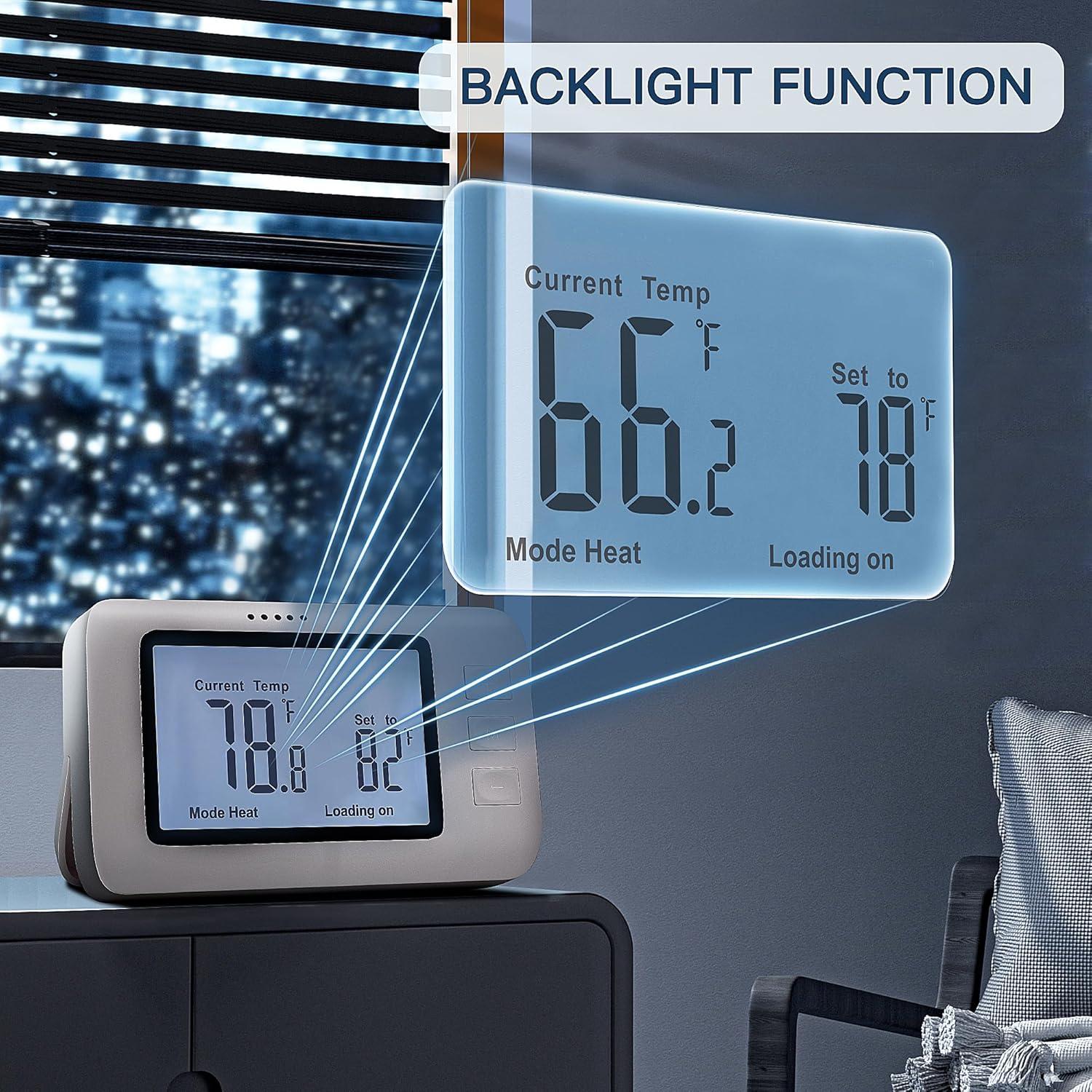 Termostato Inalámbrico SENSTREE WTC100p-zj para Casa 240V