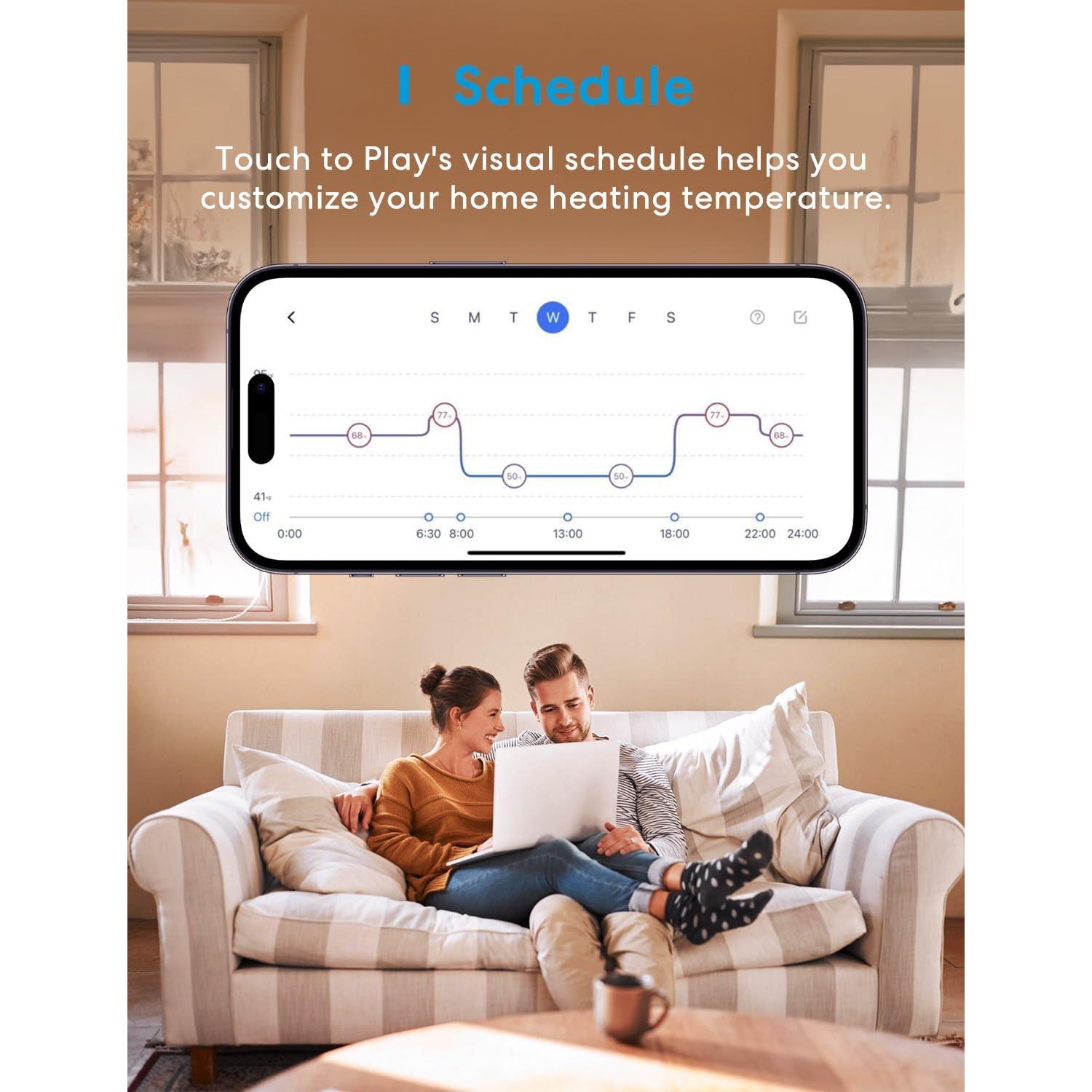 Termostato Inteligente Meross MTS200 para Calefacción Eléctrica