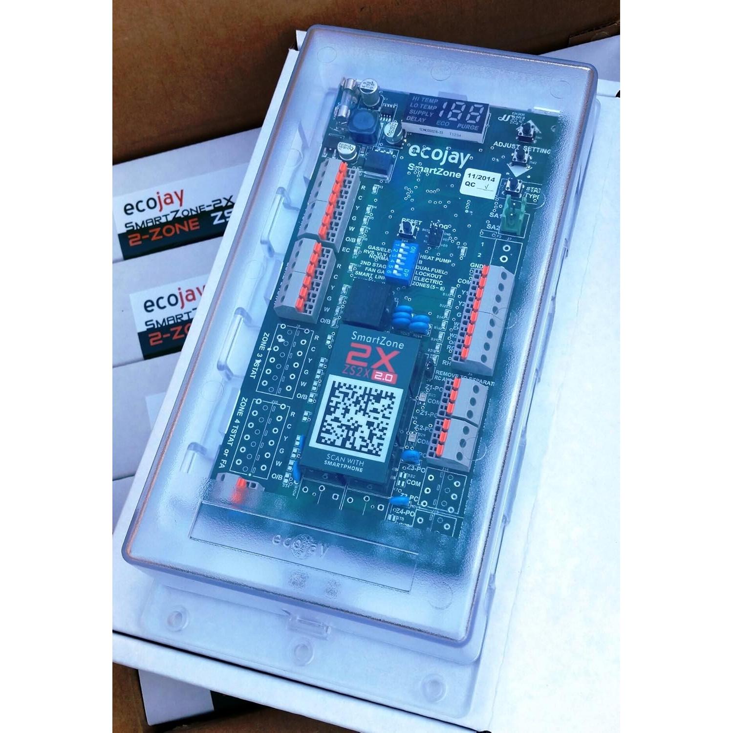 Controlador HVAC de 2 Zonas ECOJAY SmartZone con Sensor LED