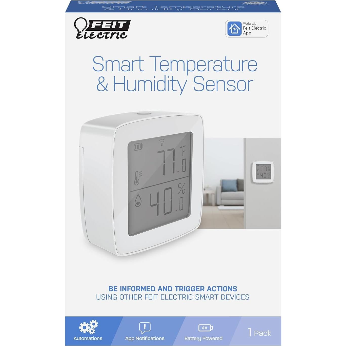 Sensor de Temperatura y Humedad WiFi Feit Electric TEMP/WIFI
