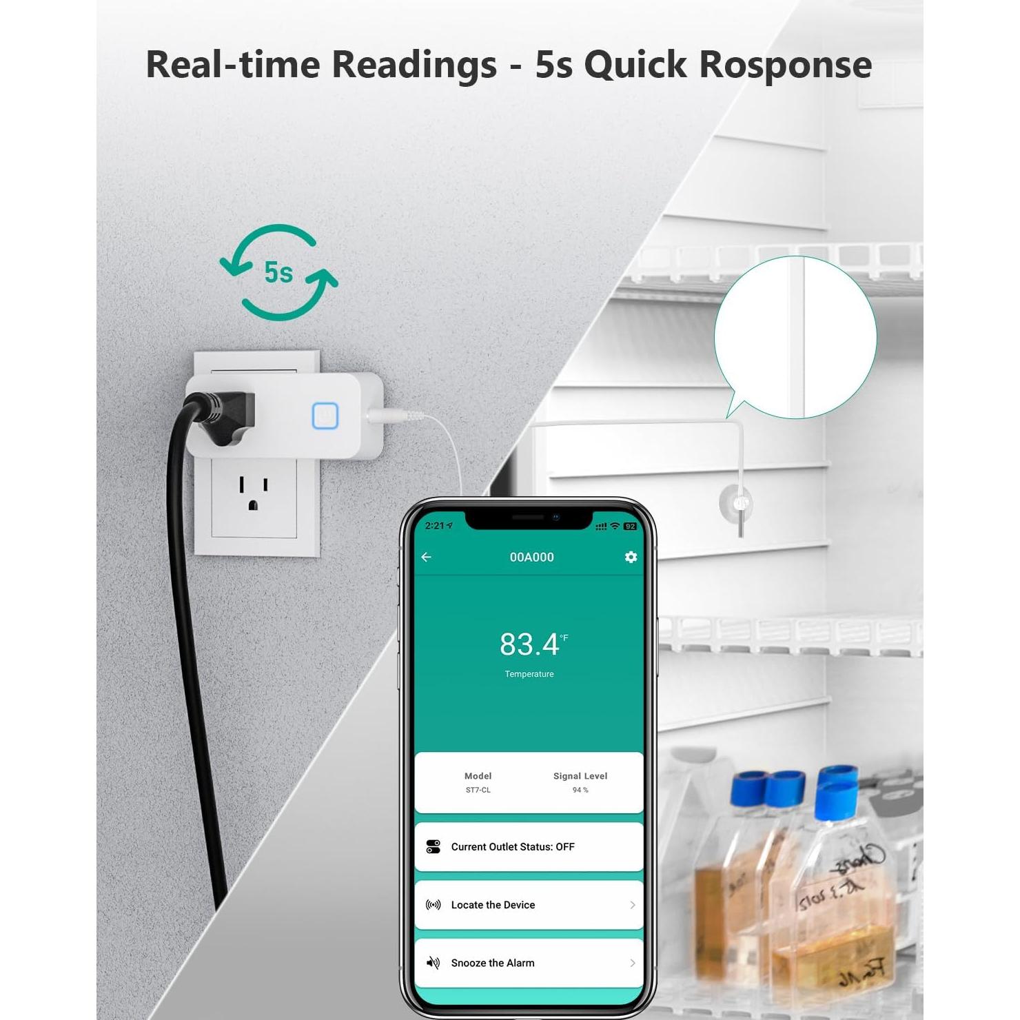 Controlador de Temperatura Bluetooth MOCREO 1100W para Reptiles