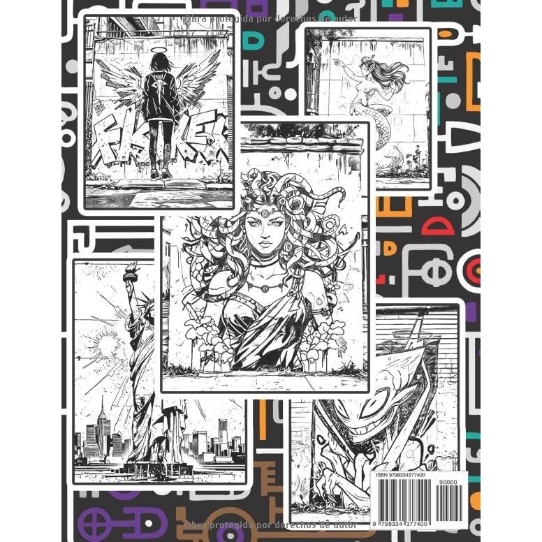 Arte Grafiti Libro Para Colorear Para Adultos Y Adolescentes: Páginas Para Colorear De Arte Callejero | Ilustraciones Unicas | Varios Temas | Para La ... Creativo (Arte urbano) (Spanish Edition)