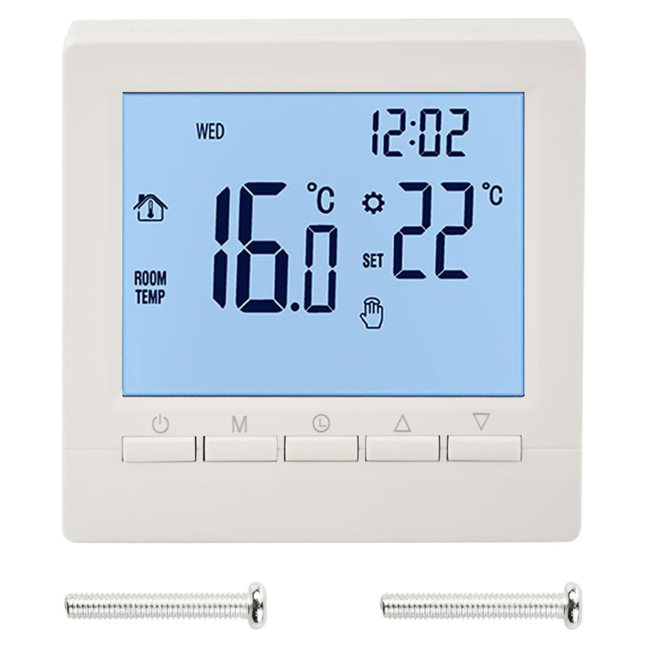 Termostato Programable Flylin LCD 24V con Bloqueo Infantil