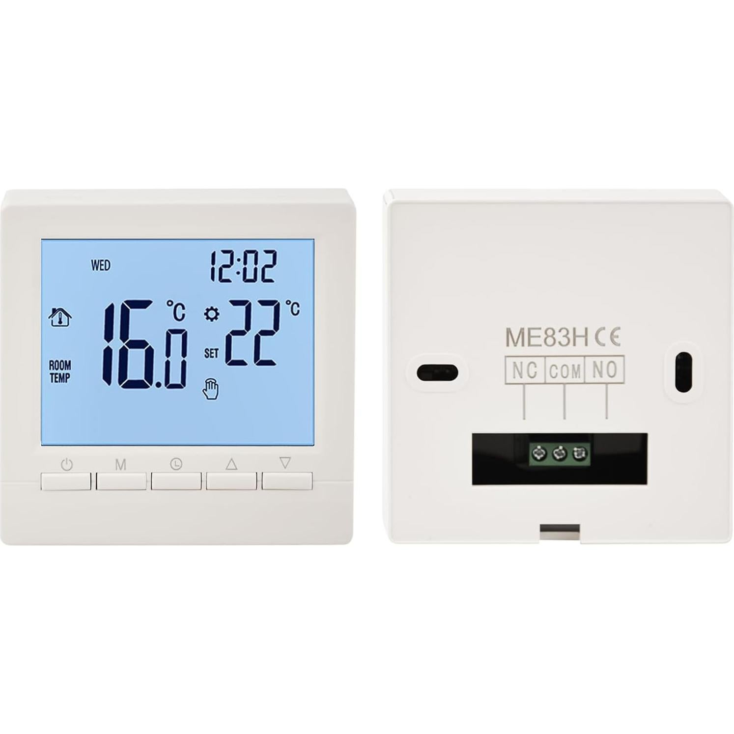 Termostato Programable Flylin LCD 24V con Bloqueo Infantil