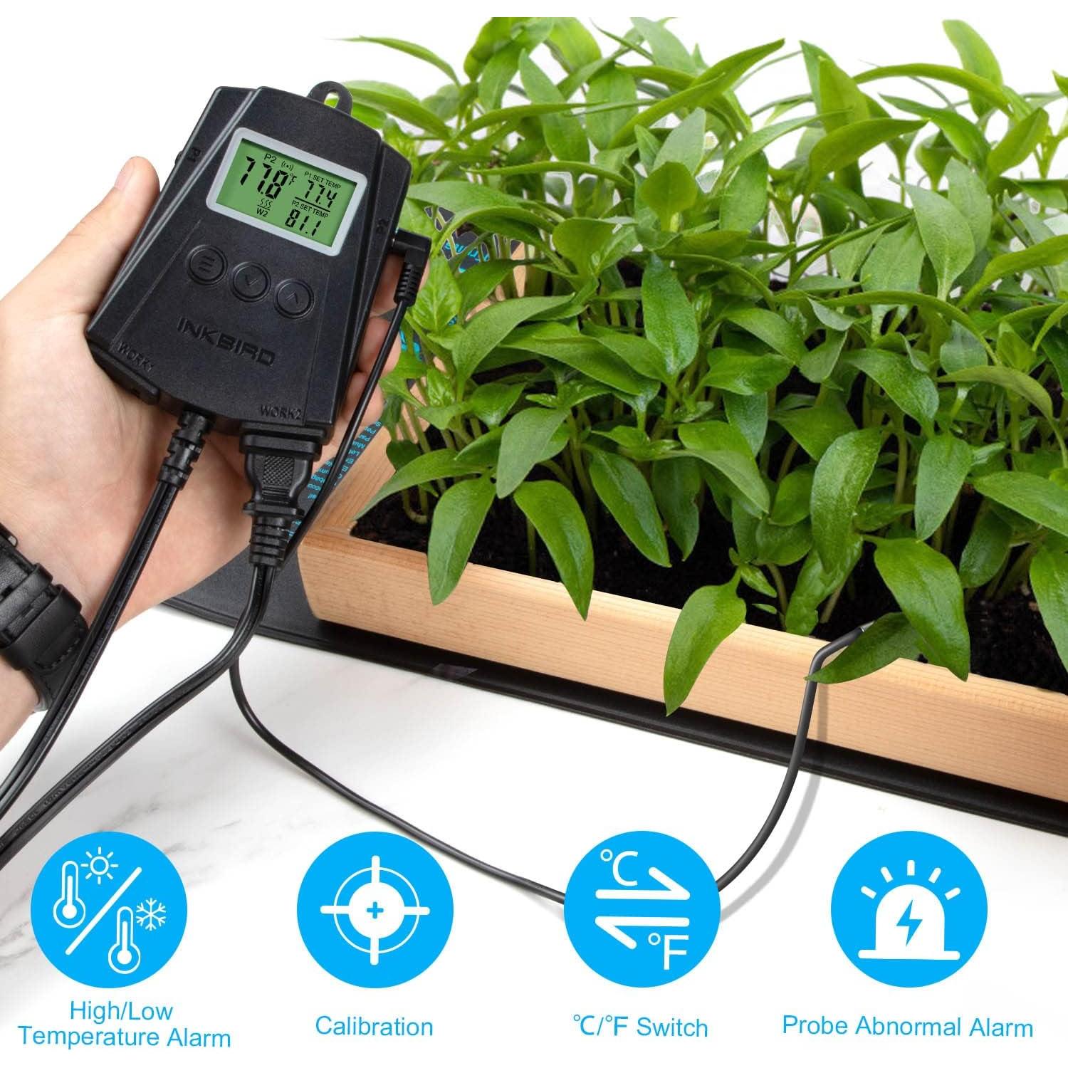 Controlador de Termostato WiFi Inkbird IPT-2CH para Reptiles