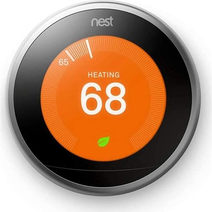 Termostato Programable Wi-Fi Nest 3ra Generación Acero Inoxidable