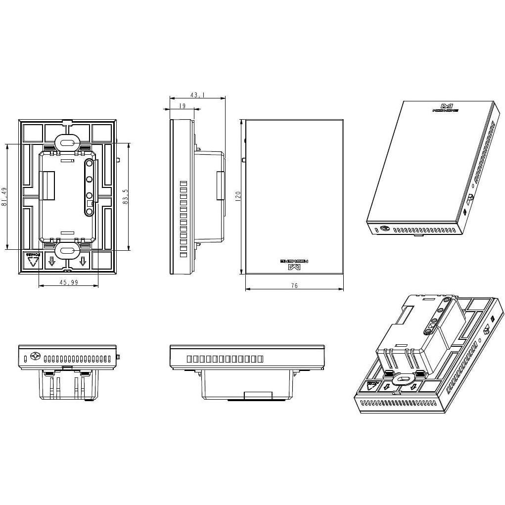 Termostato Programable BOWSEN para Calefacción Radiante 3600W