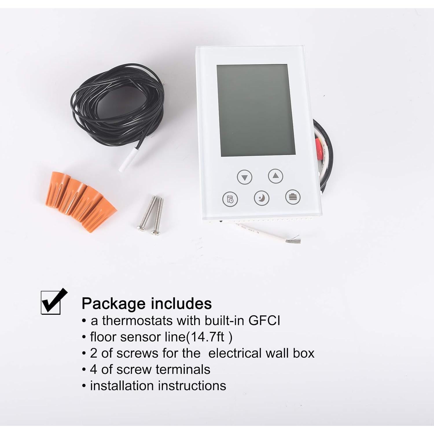 Termostato Programable BOWSEN para Calefacción Radiante 3600W