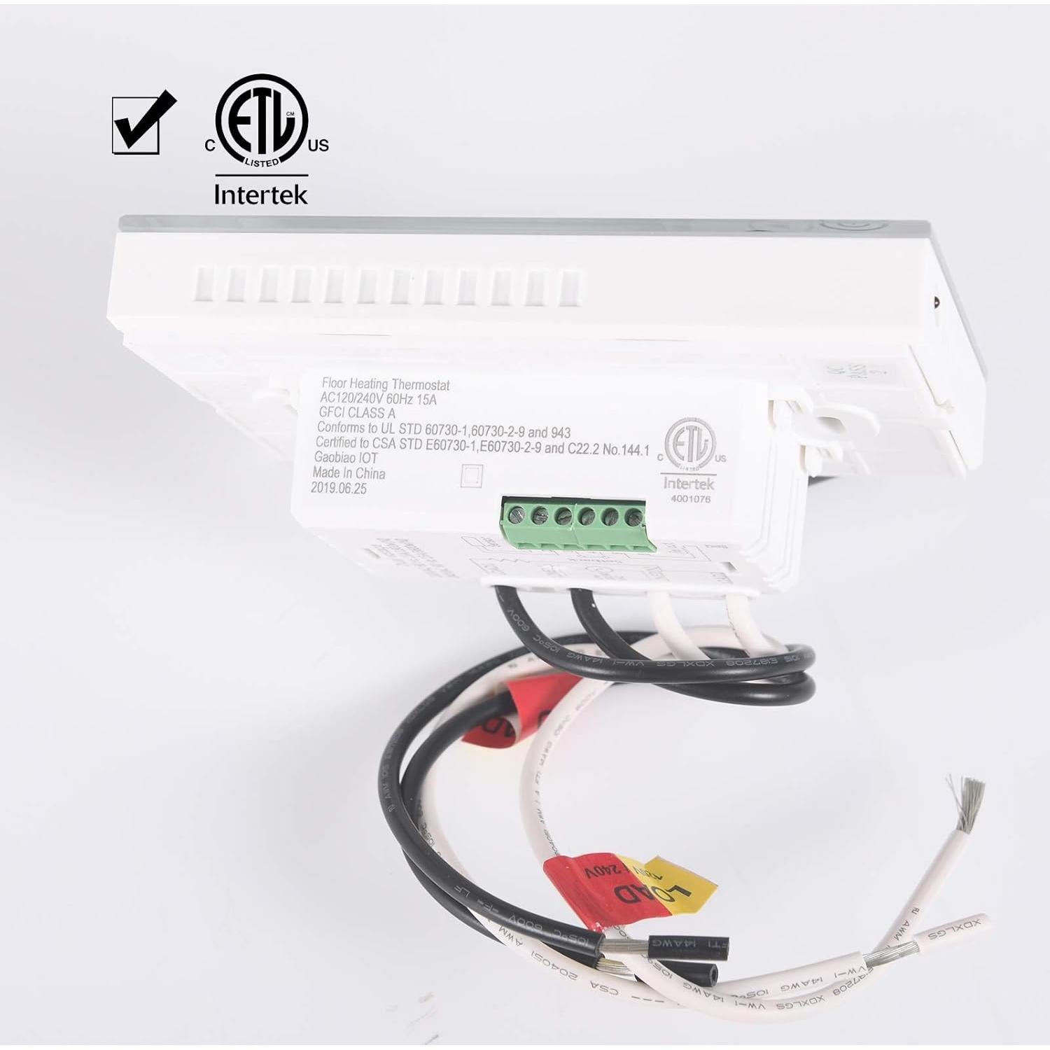 Termostato Programable BOWSEN para Calefacción Radiante 3600W