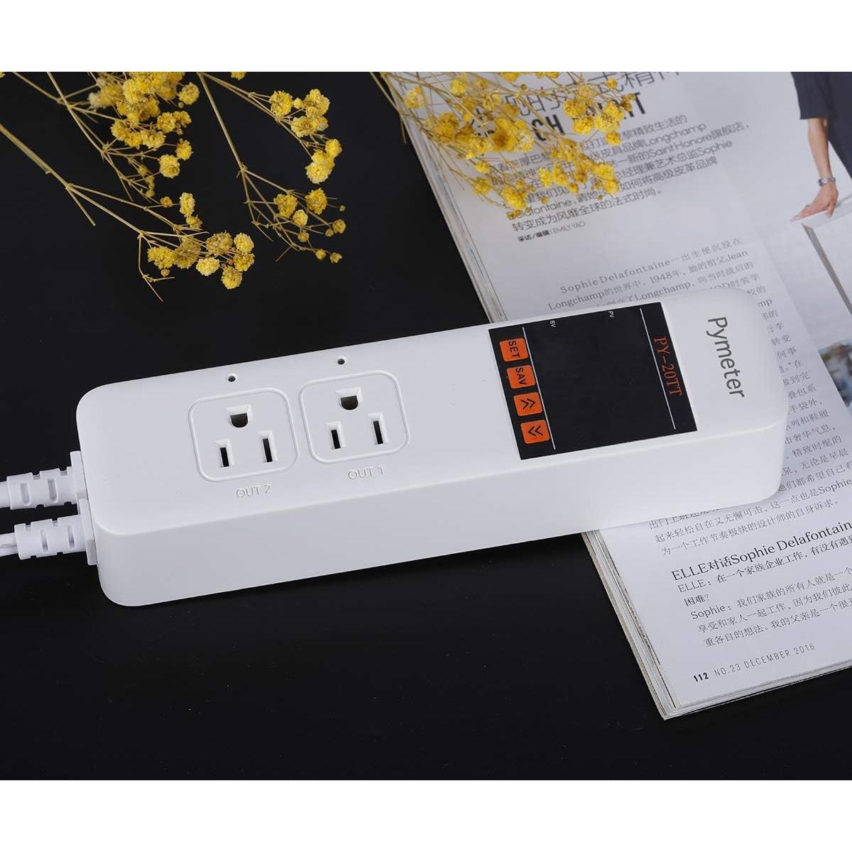 Controlador de Temperatura Digital Pymeter 10A 1200W Doble Sonda