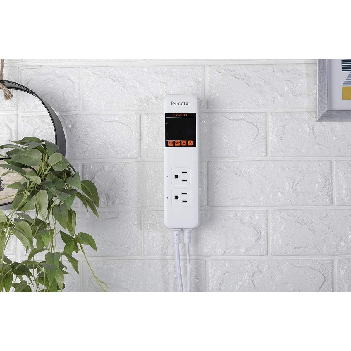 Controlador de Temperatura Digital Pymeter 10A 1200W Doble Sonda