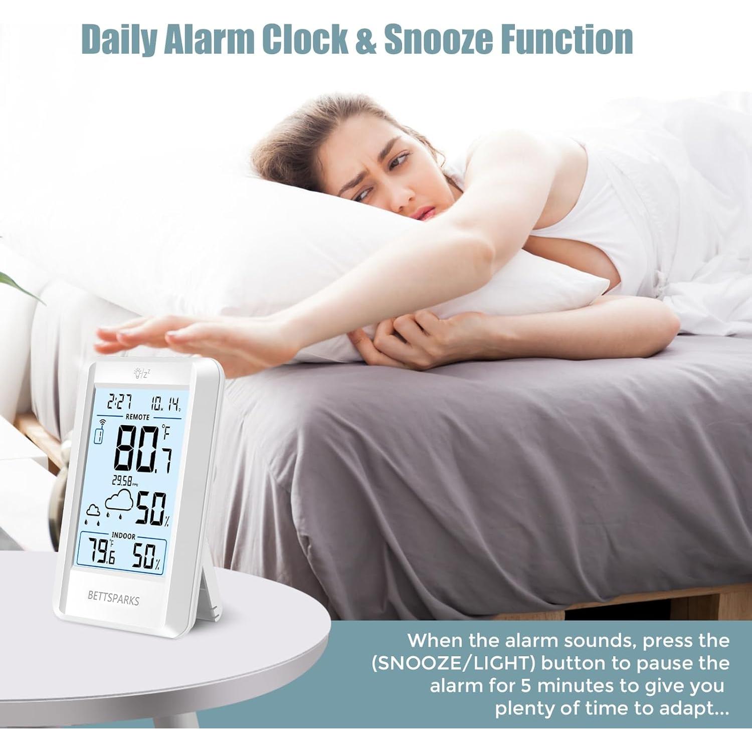 Termómetro Inalámbrico Bettsparks BR-E3-001 con Sensor Remoto