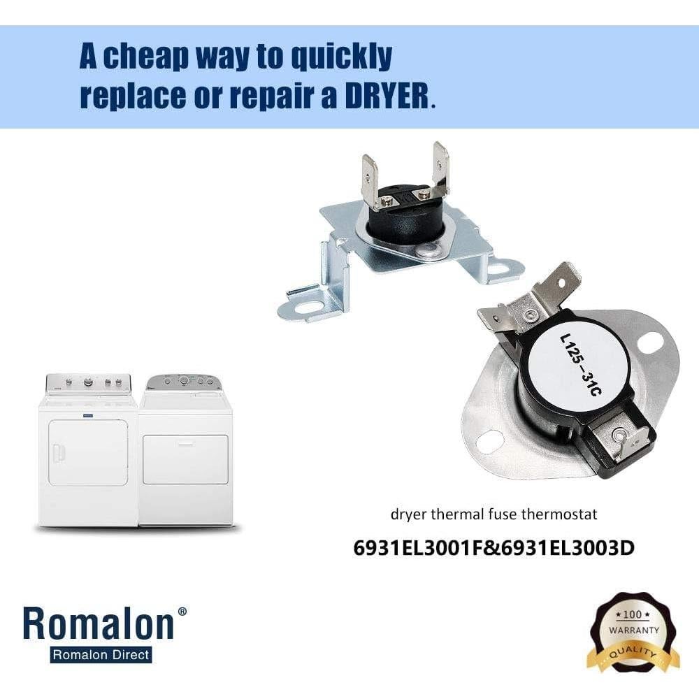 Reemplazo Fusible Térmico y Termostato Romalon 6931EL3001F/3003D