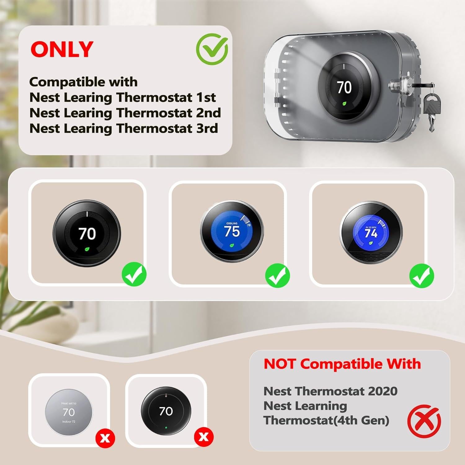 Caja de Bloqueo para Termostato Gedreew 21x13cm Gris