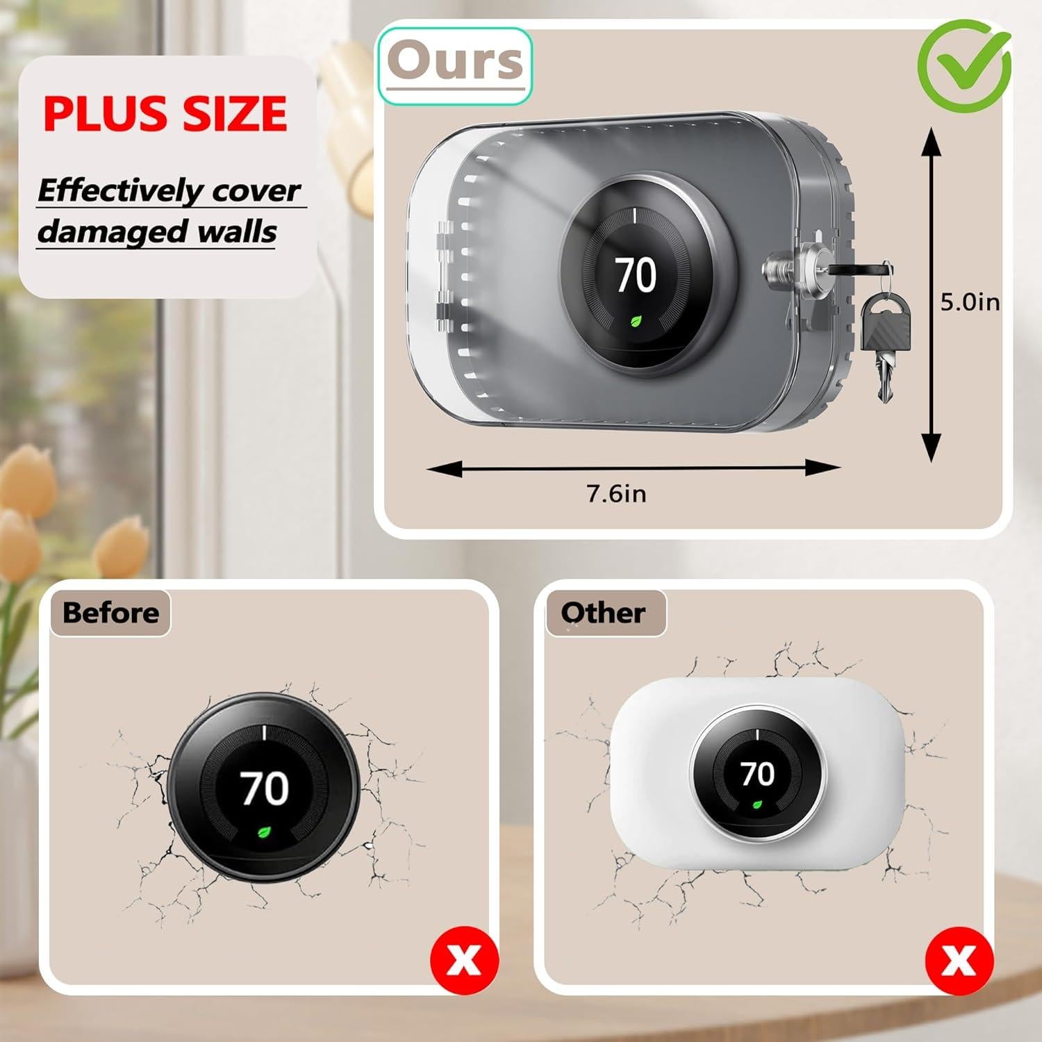 Caja de Bloqueo para Termostato Gedreew 21x13cm Gris