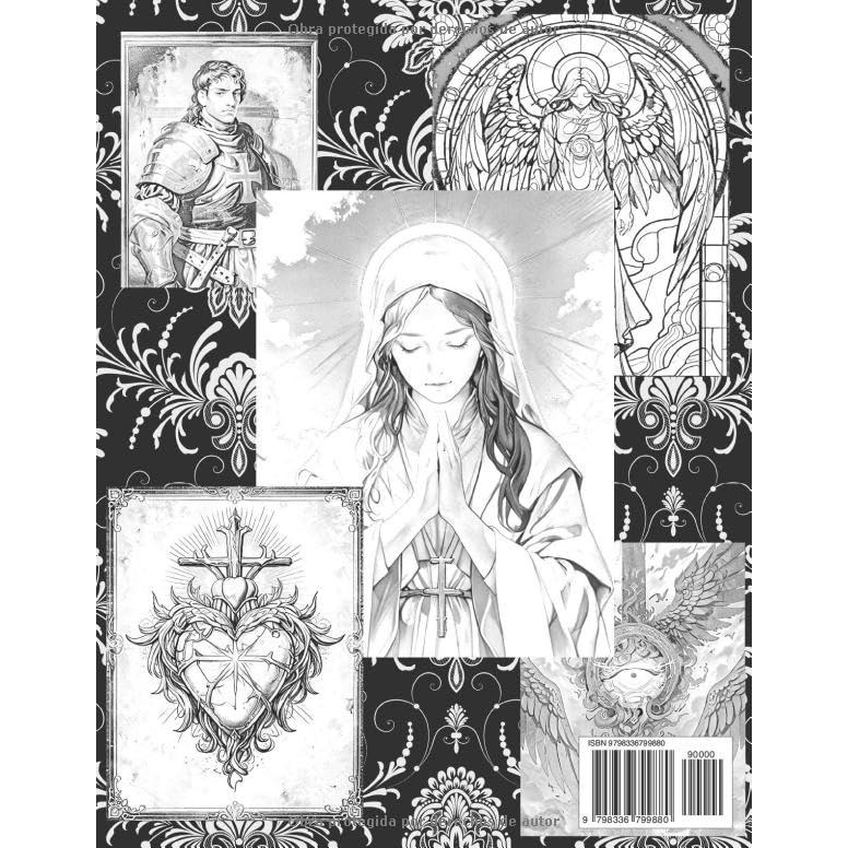 Alegre Libro Cristiano Para Colorear Para Adultos Y Adolescents: Páginas Para Colorear De Jesús Santa María Historias Bíblicas Y Símbolos | ... Del Estrés (Cristianismo) (Spanish Edition)