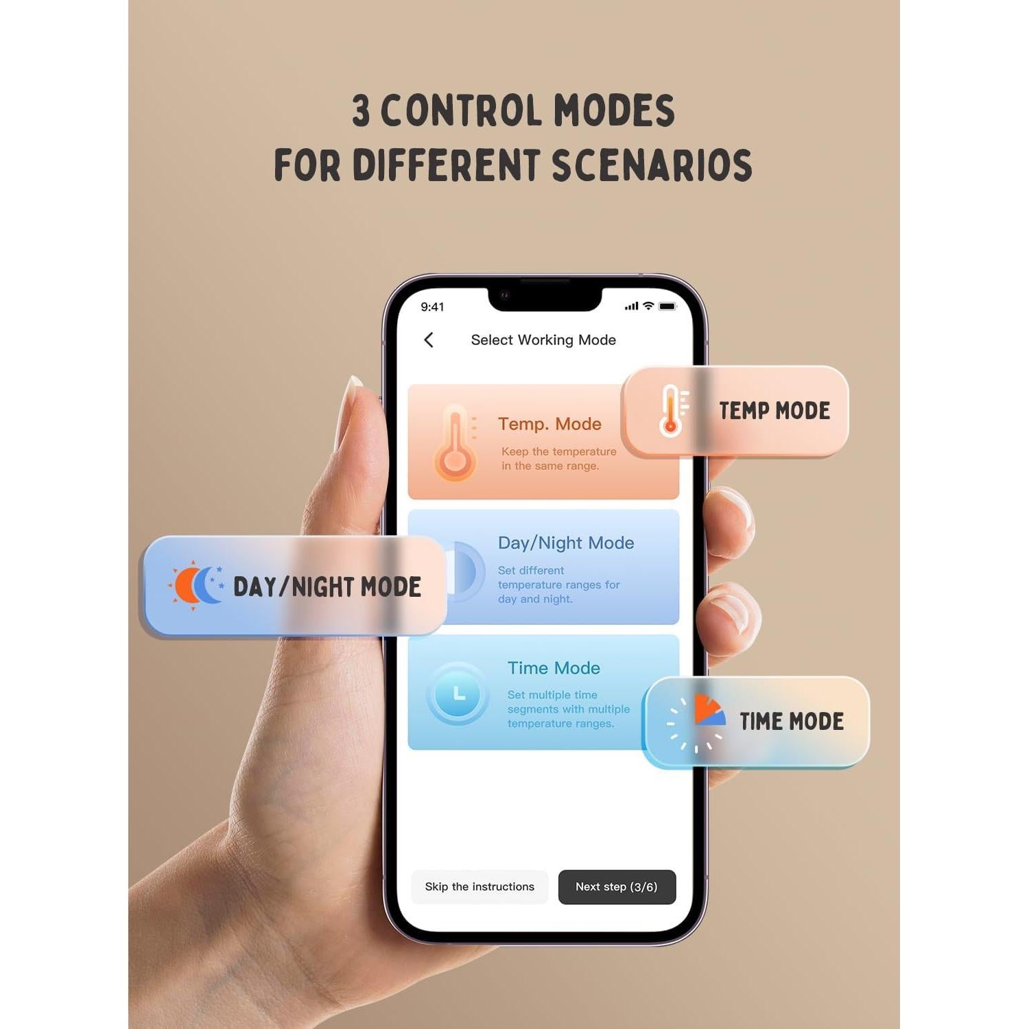 Controlador de Temperatura Digital INKBIRD ITC-312 1200W Bluetooth