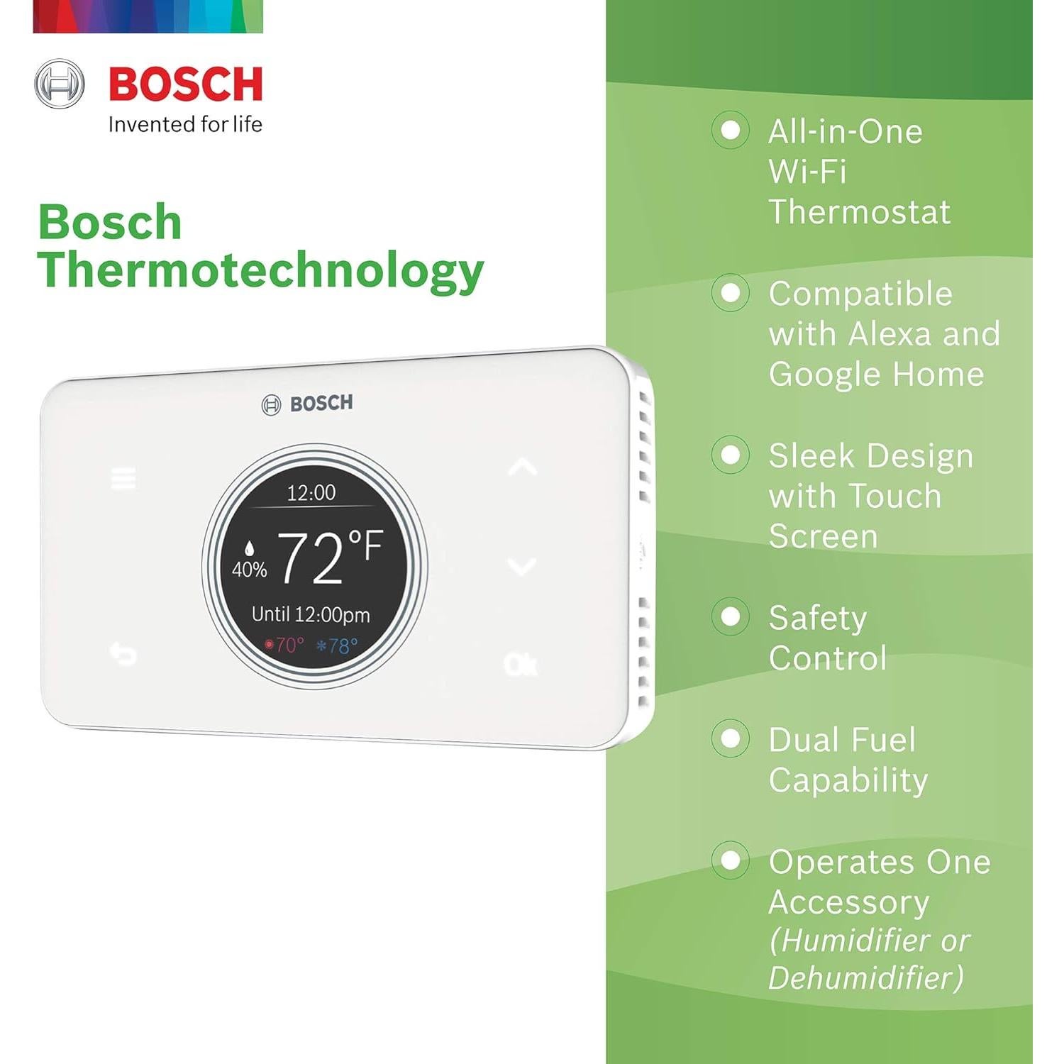 Termostato Conectado Bosch BCC50 Wi-Fi - Control Programable