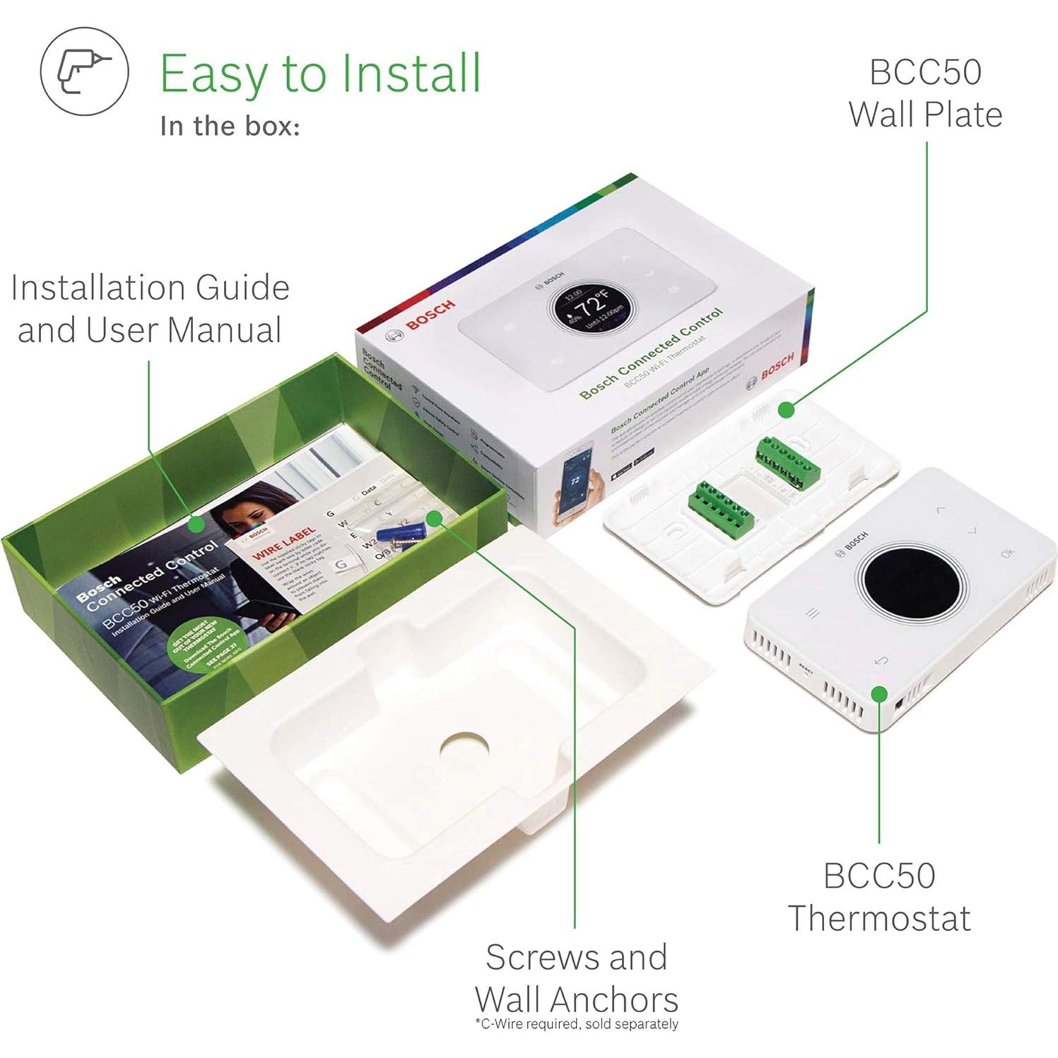 Termostato Conectado Bosch BCC50 Wi-Fi - Control Programable