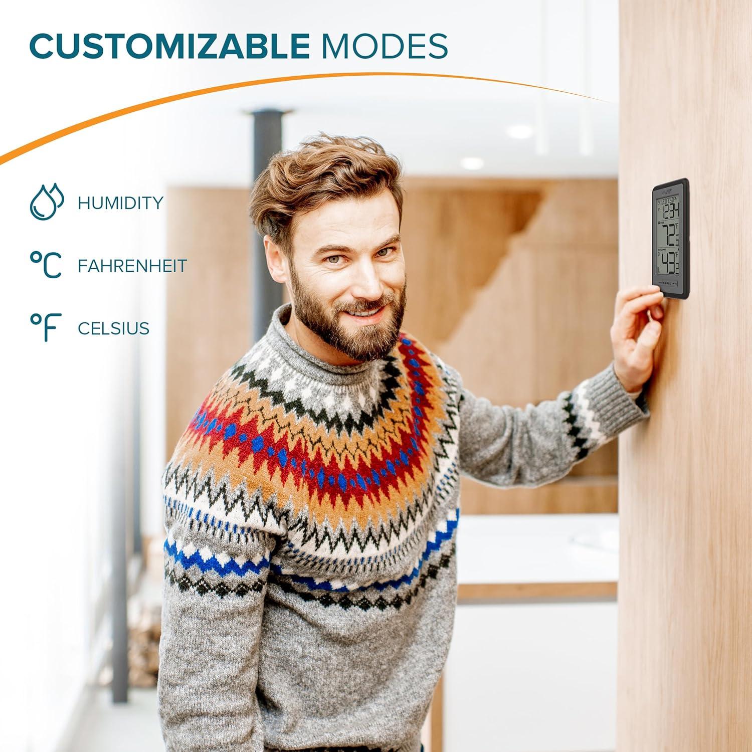 Termómetro Digital Inalámbrico La Crosse WS-9160UV3 - Interior y Exterior