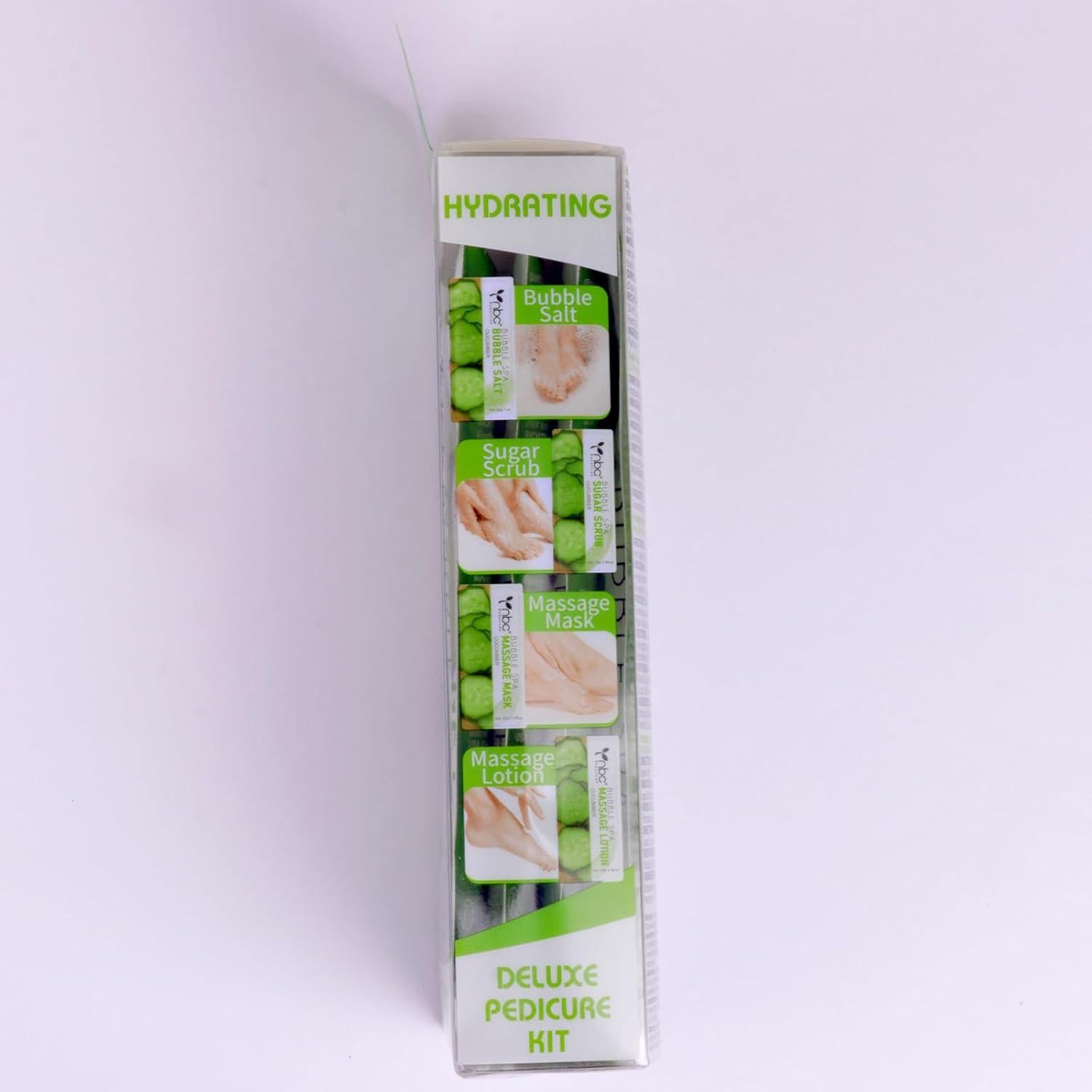 Kit de Pedicura Spa nbc BeautiLab 4 Pasos Pies Suaves Pepino