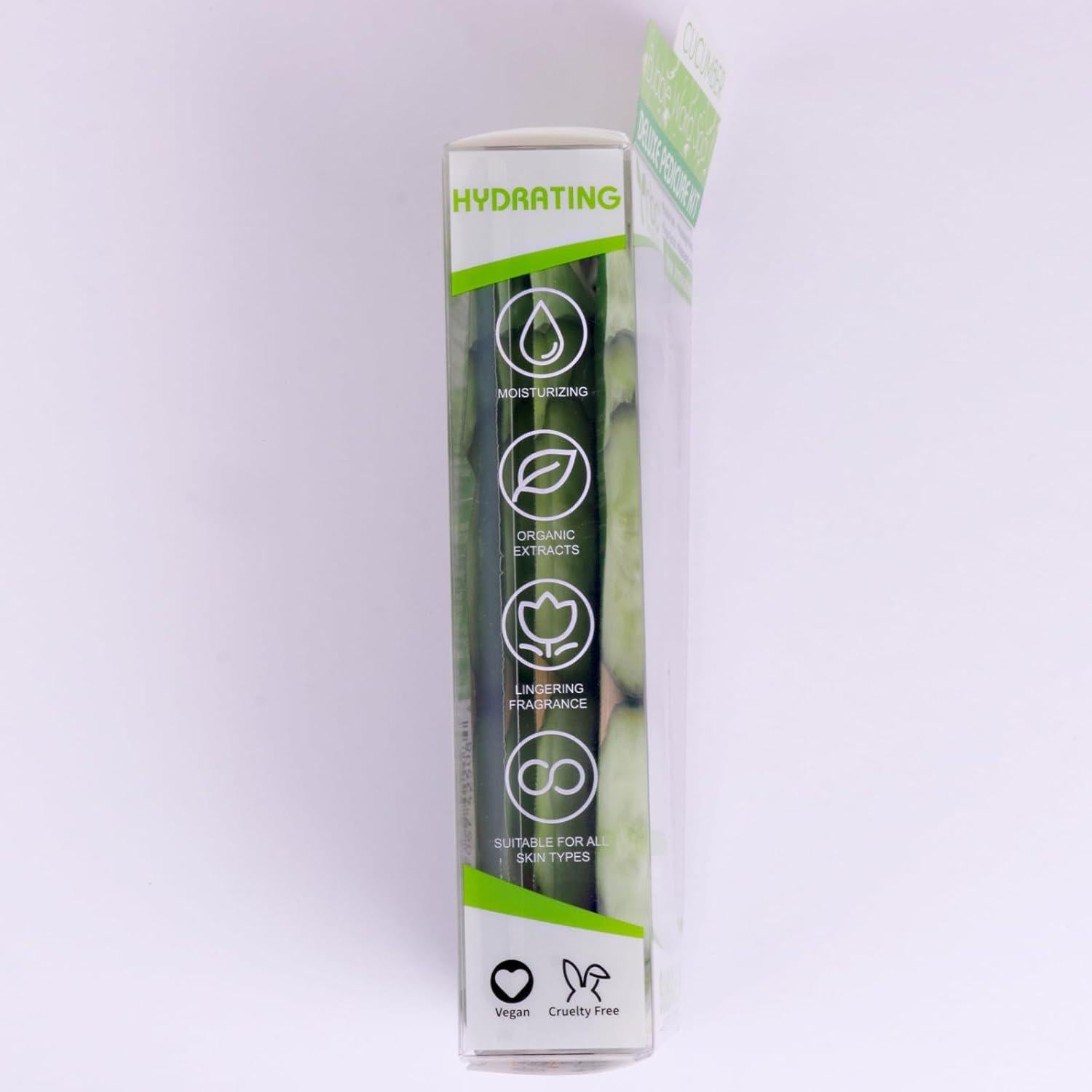 Kit de Pedicura Spa nbc BeautiLab 4 Pasos Pies Suaves Pepino