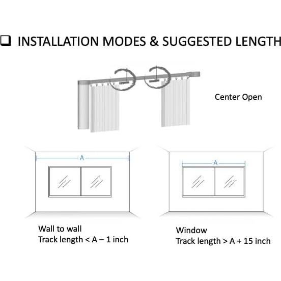 Cortinas Inteligentes HC 0-3.96 m Control WiFi Alexa Google
