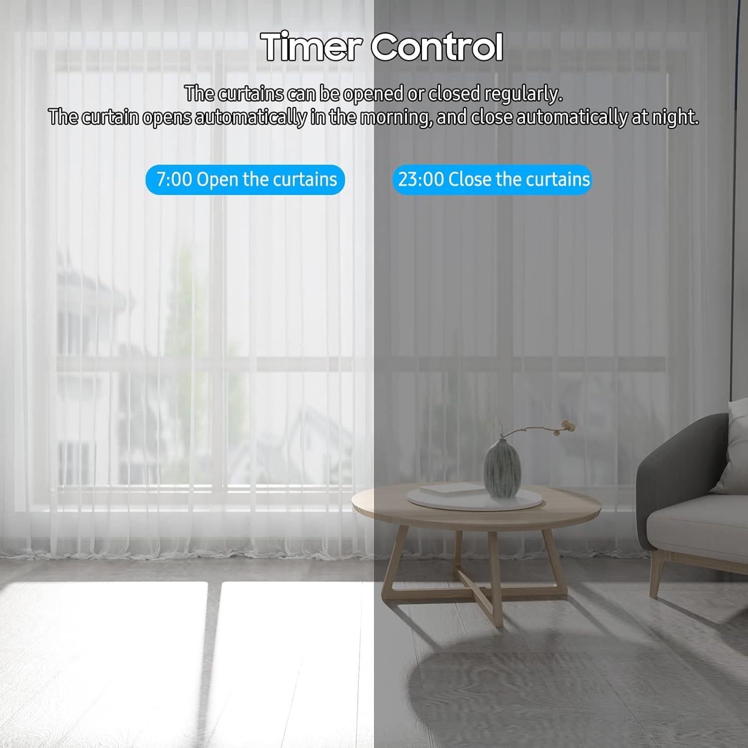 Motor de Cortina Eléctrico Inteligente Karlak 2 Pcs Control Remoto