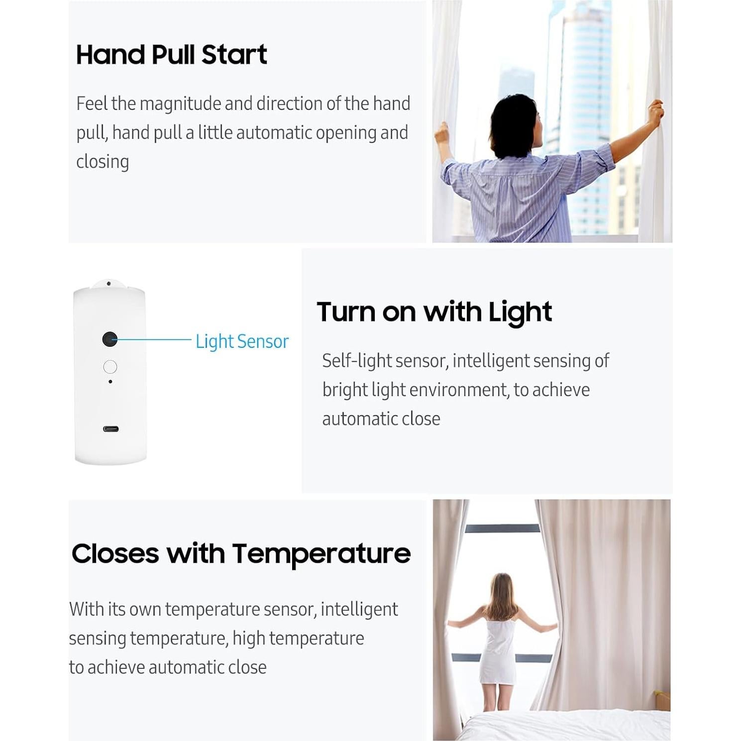 Motor de Cortina Eléctrico Inteligente Karlak 2 Pcs Control Remoto