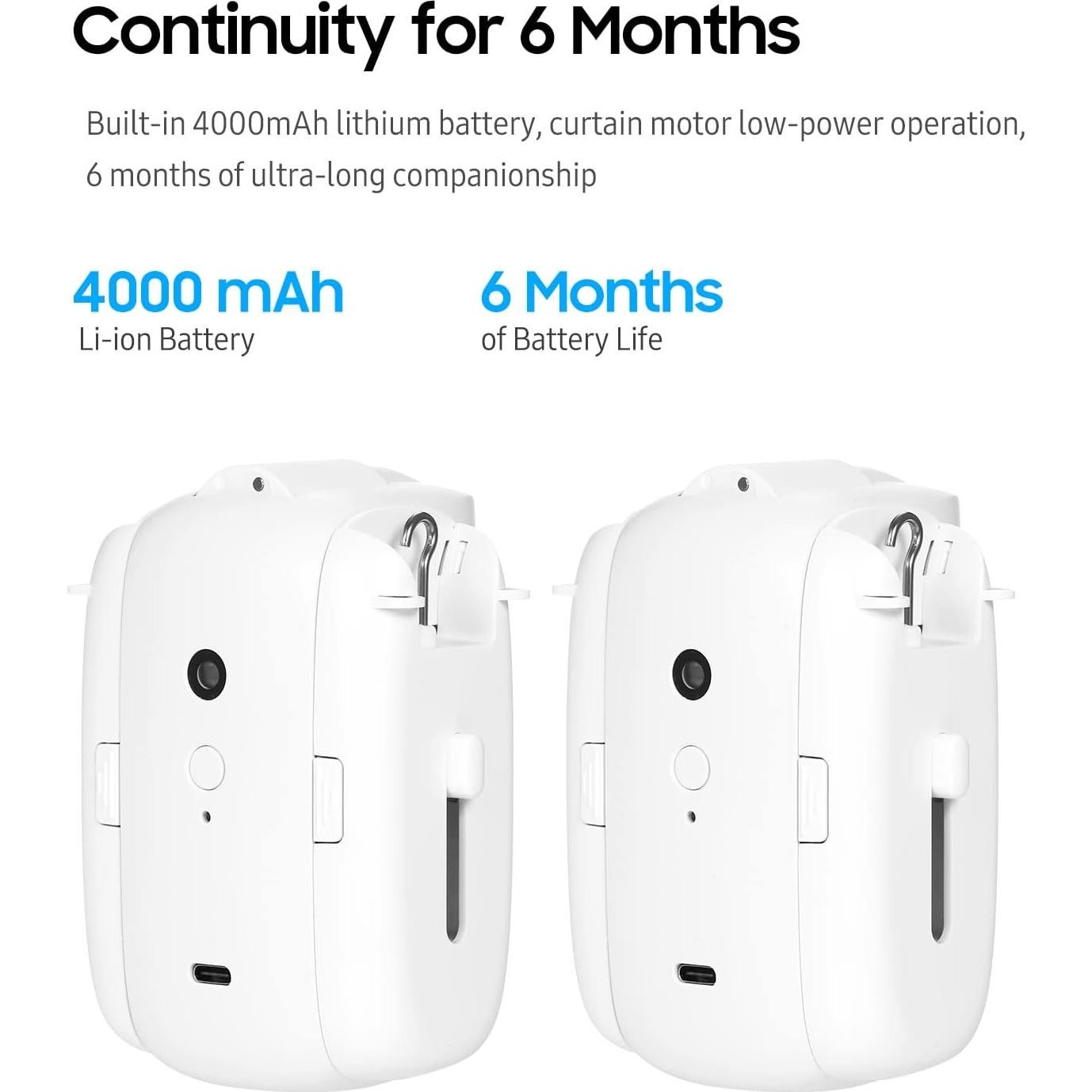 Motor de Cortina Eléctrico Inteligente Karlak 2 Pcs Control Remoto