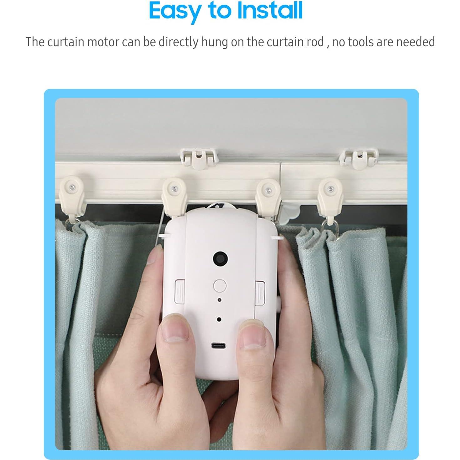 Motor de Cortina Eléctrico Inteligente Karlak 2 Pcs Control Remoto