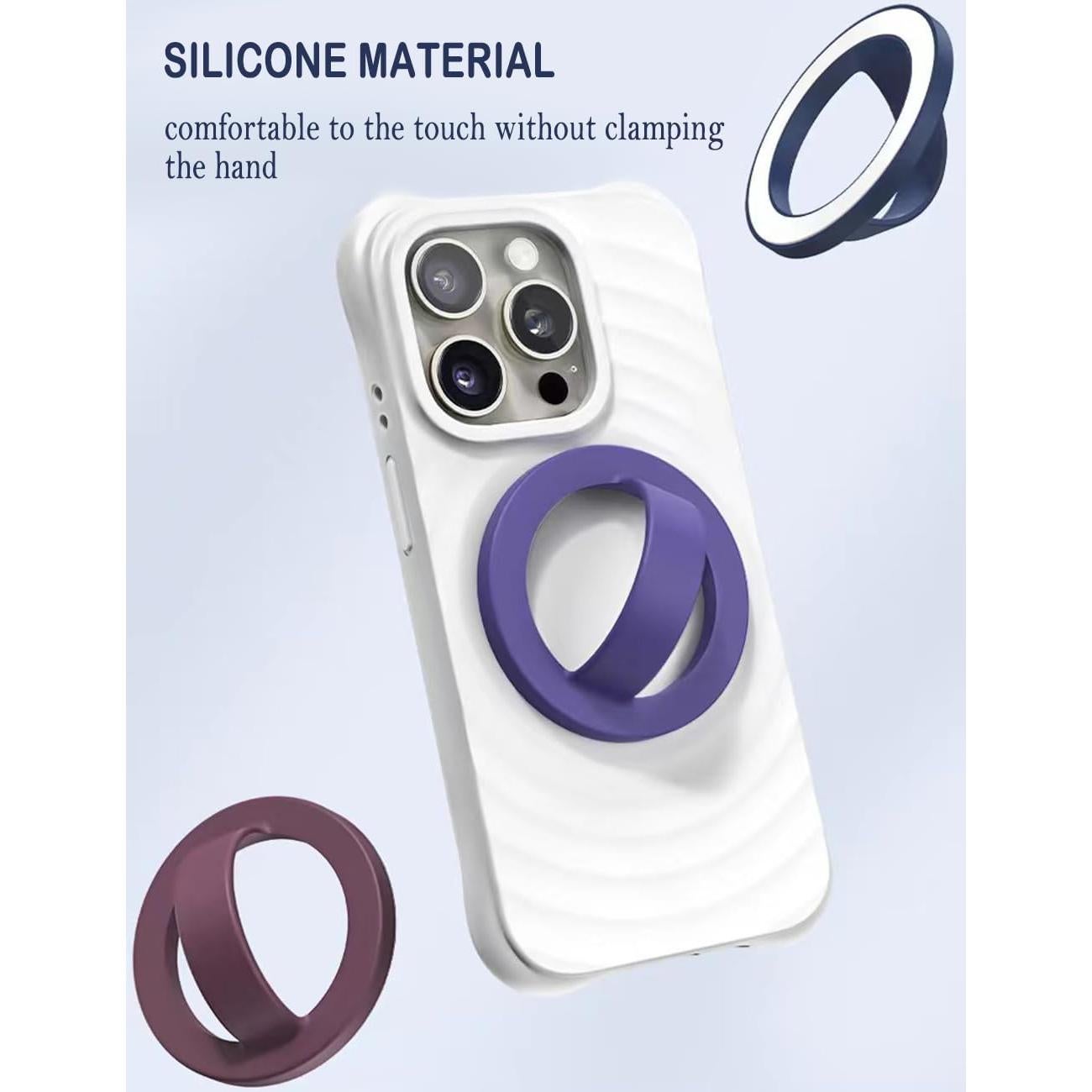 Agarradera Magnética VICHUNHO para iPhone 15/14/13/12 - Silicona