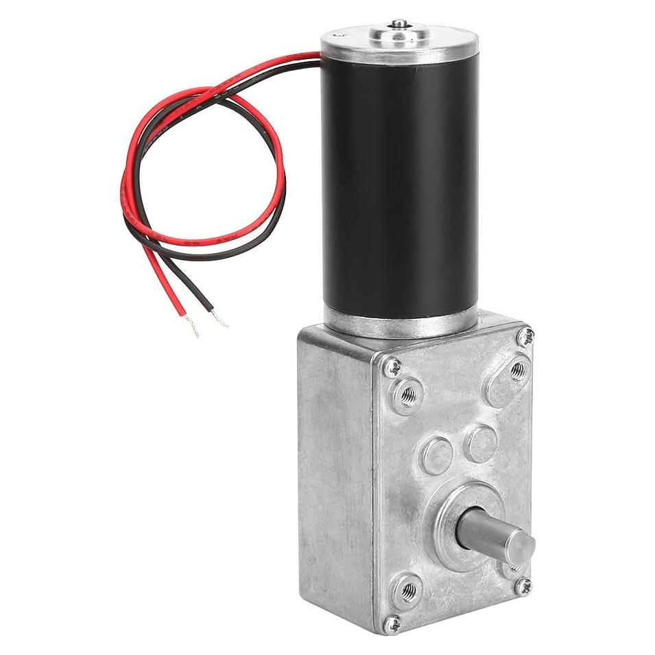 Motor de Engranaje Reversible 24V Estink 500RPM con Eje 8mm