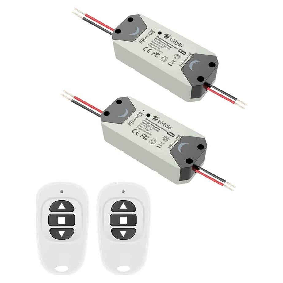 Interruptor RF Inalámbrico eMylo 12V para Motor - 2 Transmisores