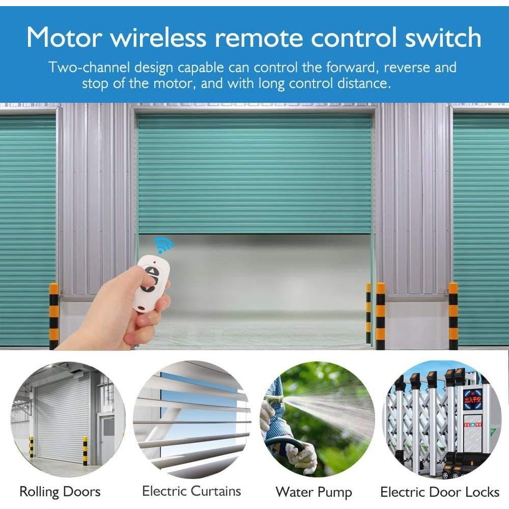 Interruptor RF Inalámbrico eMylo 12V para Motor - 2 Transmisores