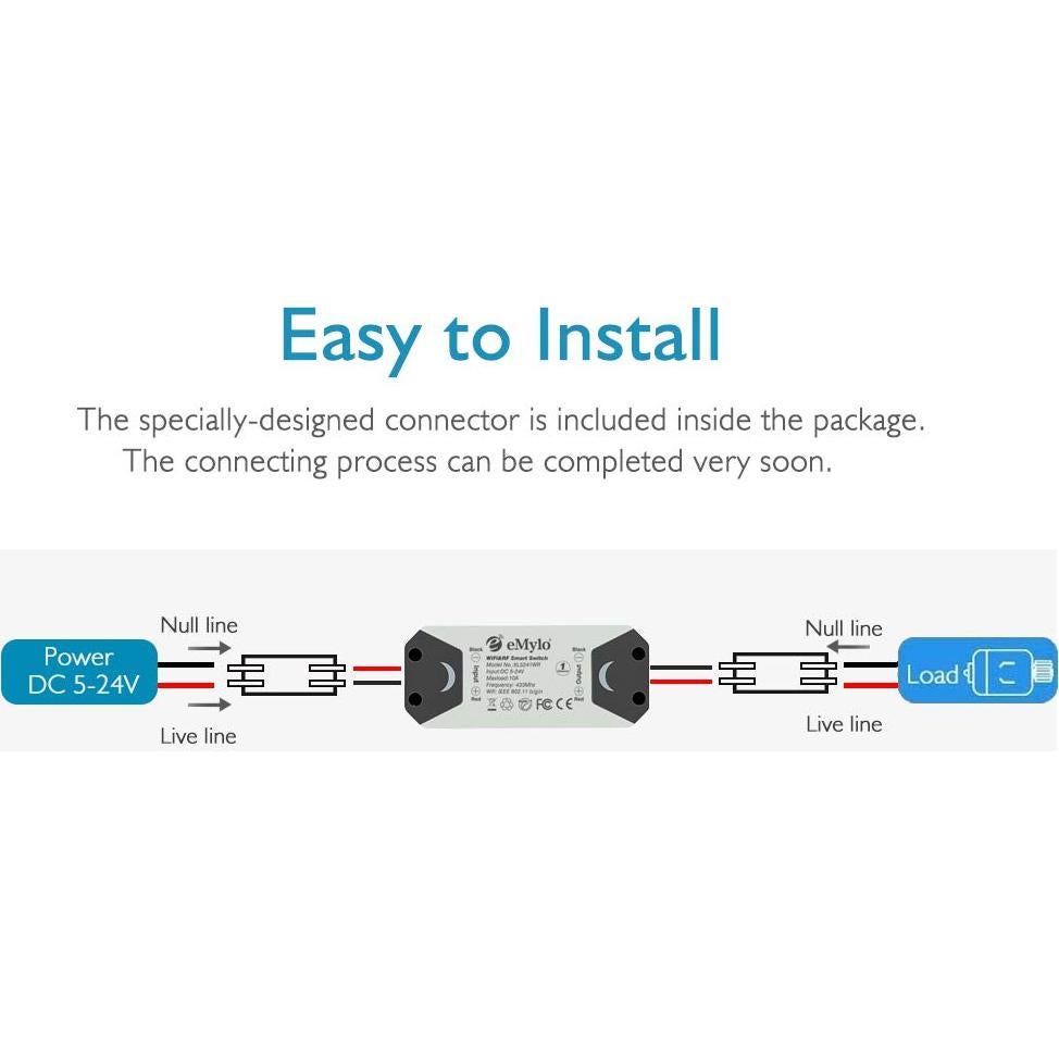 Interruptor RF Inalámbrico eMylo 12V para Motor - 2 Transmisores