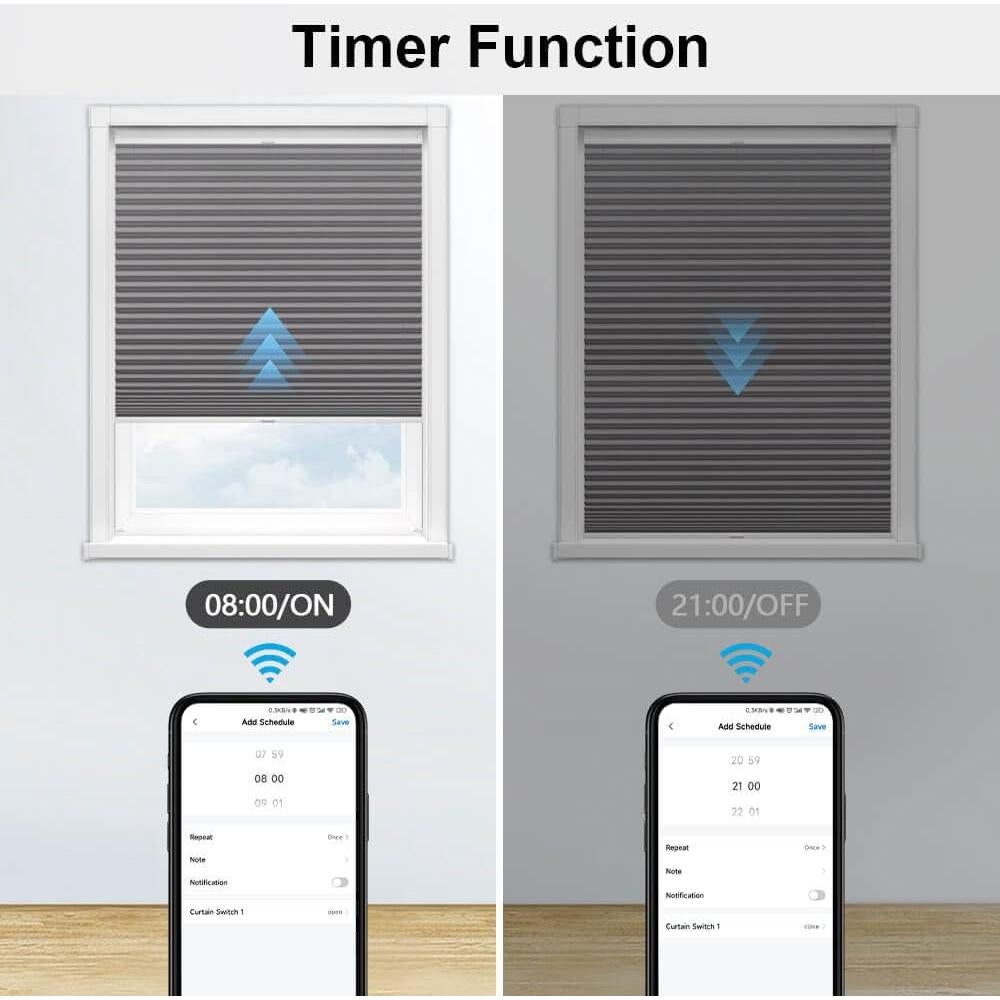 Interruptor de Cortinas WiFi Tuya XJRJ Estilo 1 Blanco 600W