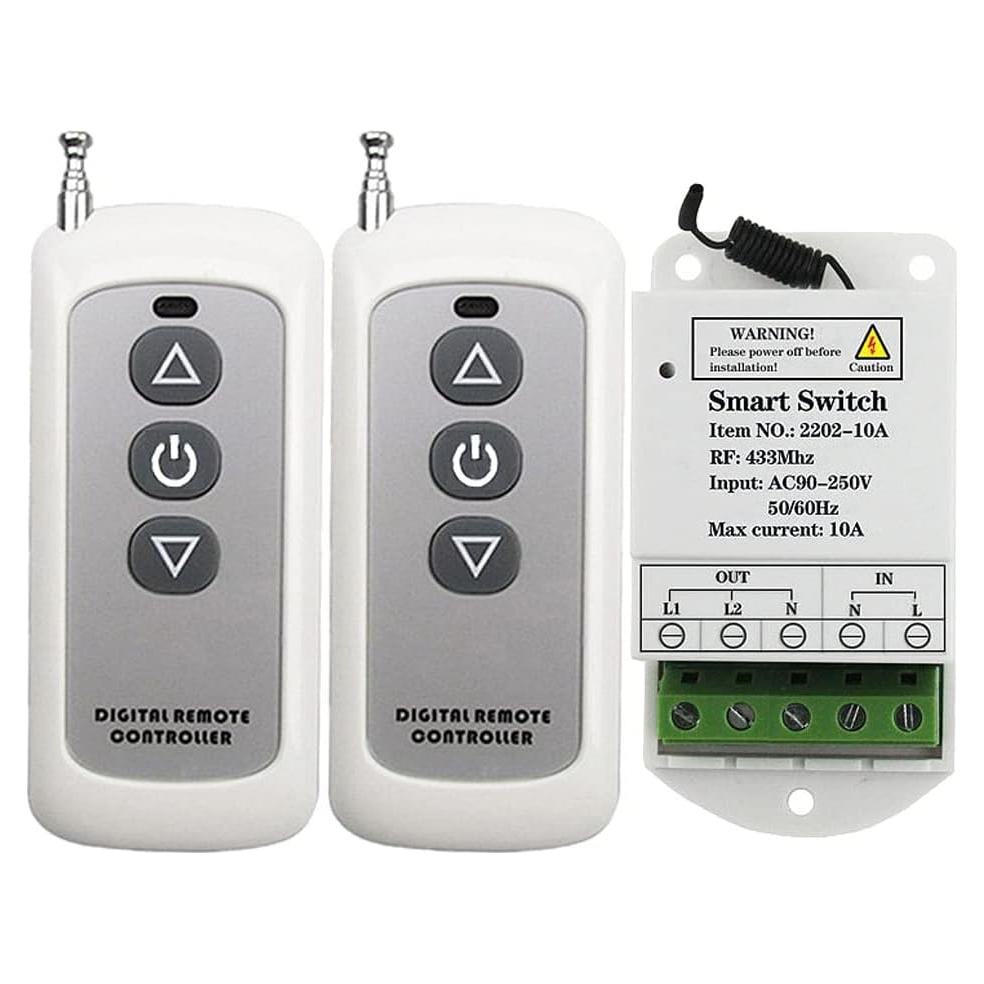 Interruptor de Luz Inteligente Qiulaofu 2 Canales 240V Inalámbrico